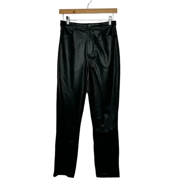 NBD | Darby Pant in Black Faux Leather Small - Picture 3 of 7